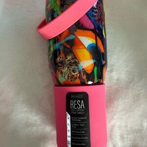 BrüMate RESA Straw Tumbler - Colorful Design with Pink Accent